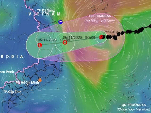 Áp thấp nhiệt đới trên vùng biển Quảng Ngãi - Phú Yên, gió giật cấp 8.