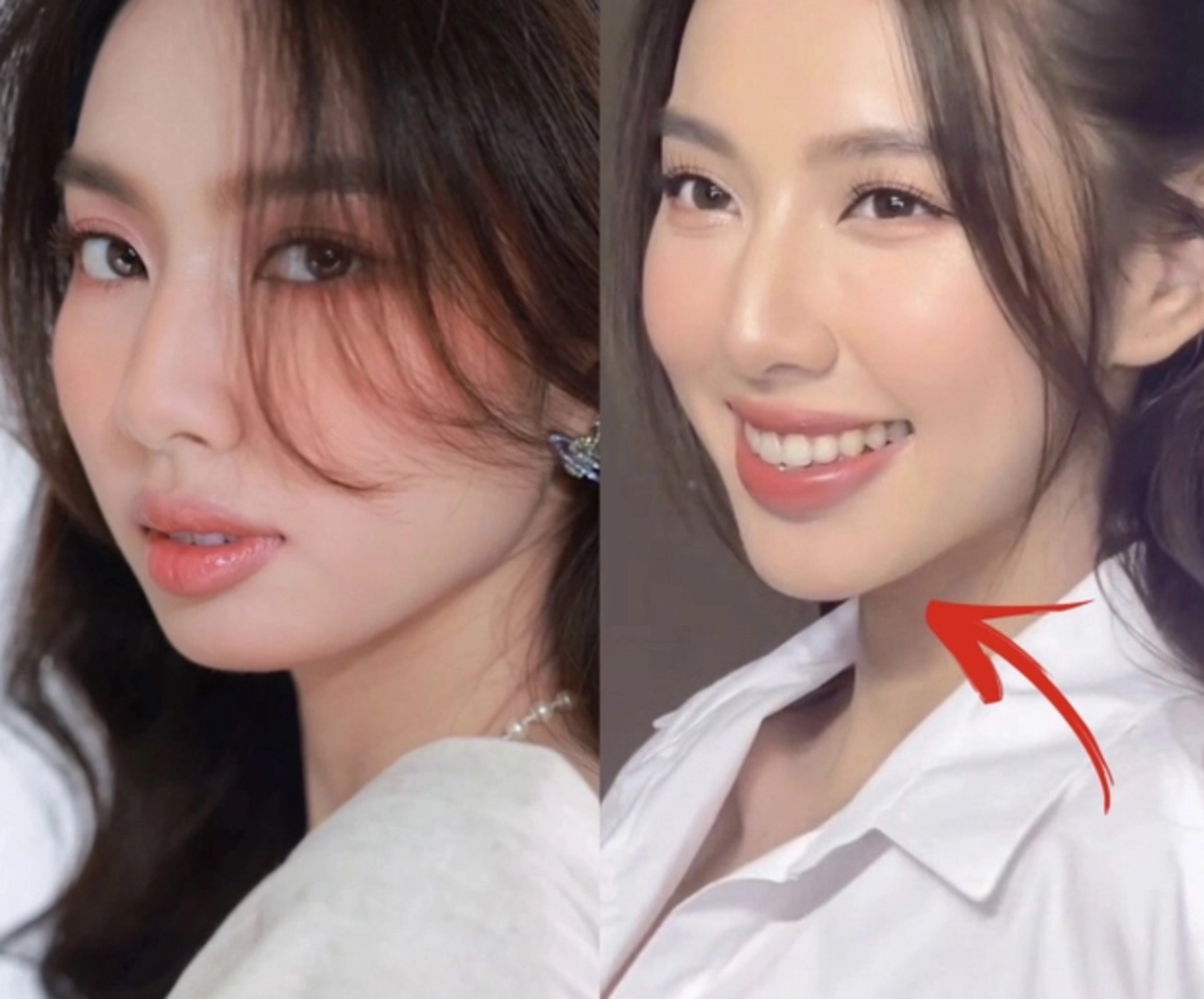 Hoa hậu Thuỳ Tiên với hình ảnh gương mặt khác lạ