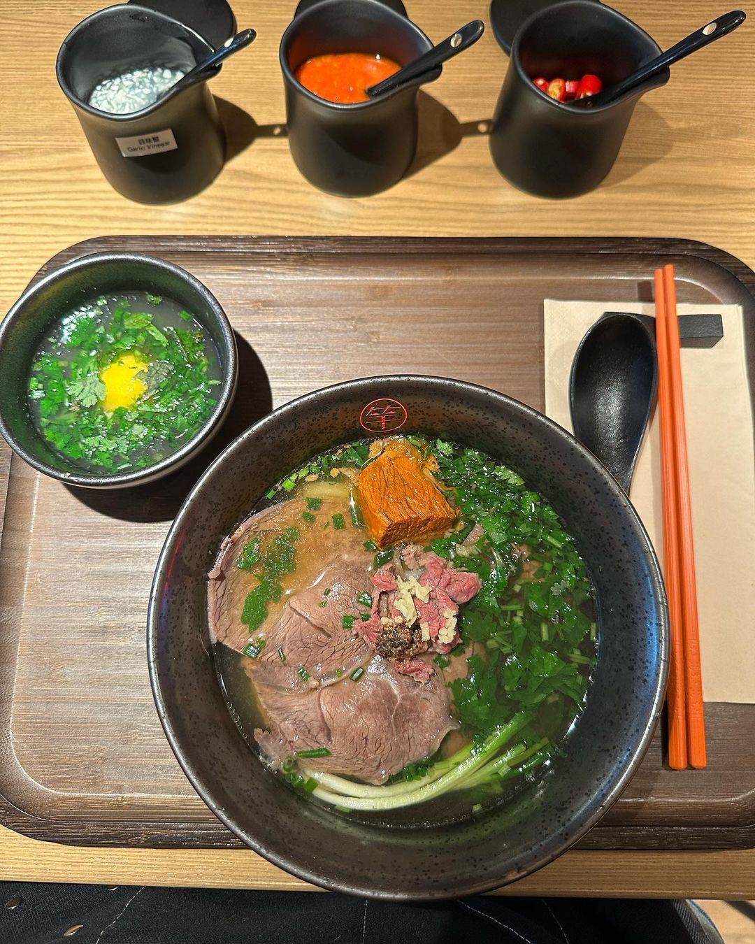 Phở La Ganh được một fan chia sẻ trong ngày khai trương