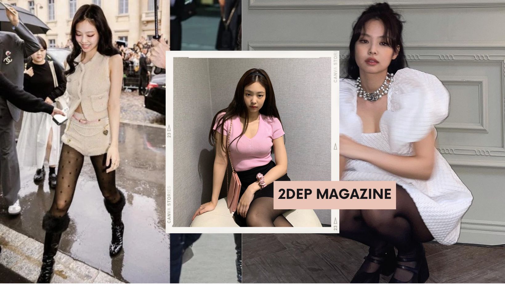 Học sao Hàn diện quần tất đen để chân thon thả, phong cách thêm sang trọng