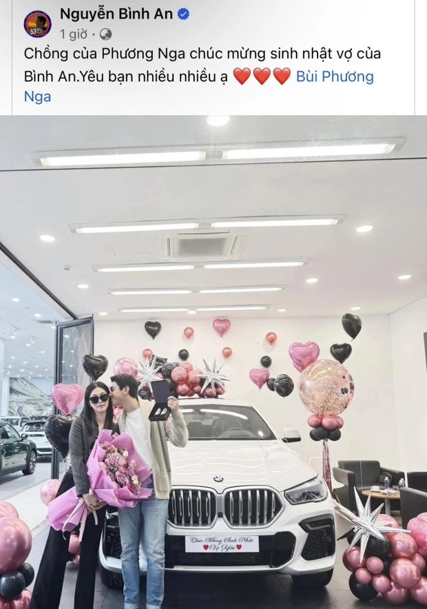 Á hậu Phương Nga được ông xã Bình An tặng xe ô tô sang trọng trong dịp sinh nhật