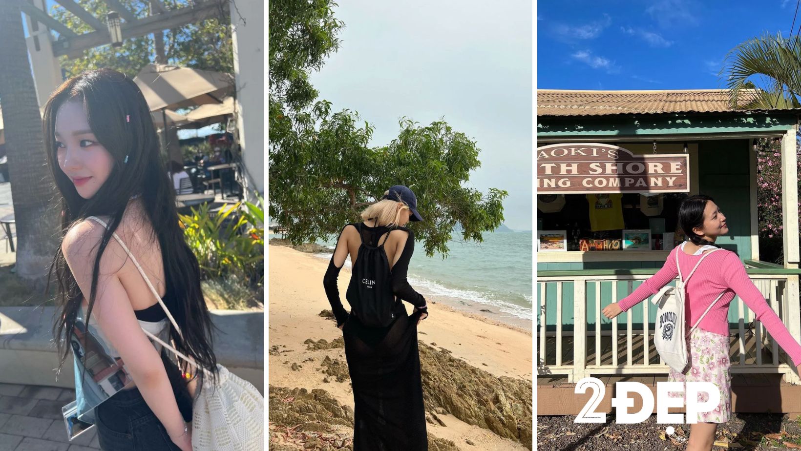 Karina, Lisa, Yeri đều có những cách mix balo rút ấn tượng, thu hút