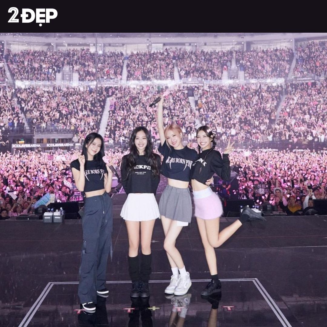 Hàng nghìn người hâm mộ đã có mặt tại SVĐ Mỹ Đình từ sớm để chờ đợi 4 cô gái BLACKPINK