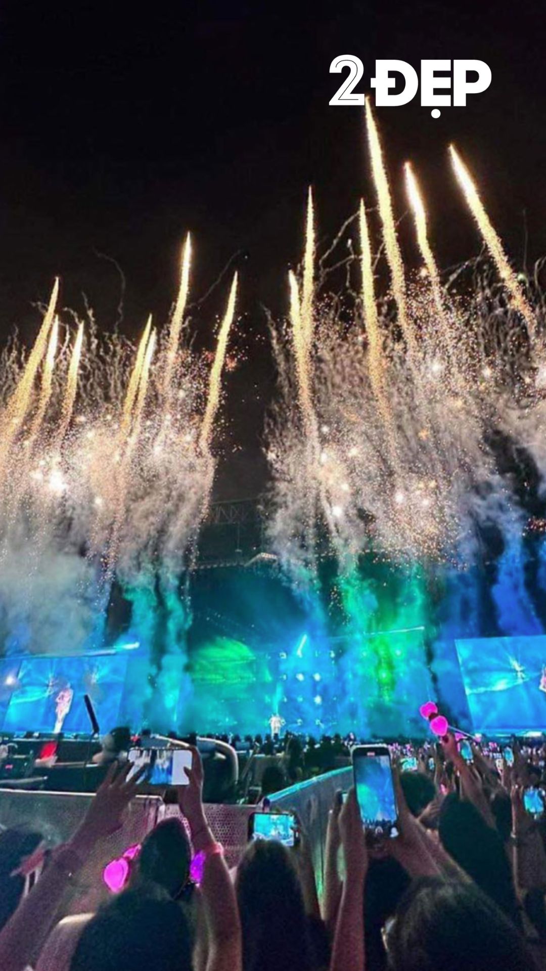 Pháo hoa trong concert của BLACKPINK tại Việt Nam khiến nhiều khán giả quốc tế phải ghen tị