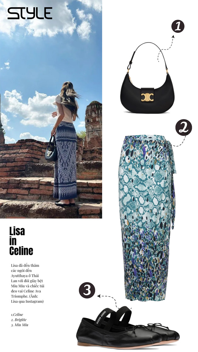Lisa sử dụng túi Celine