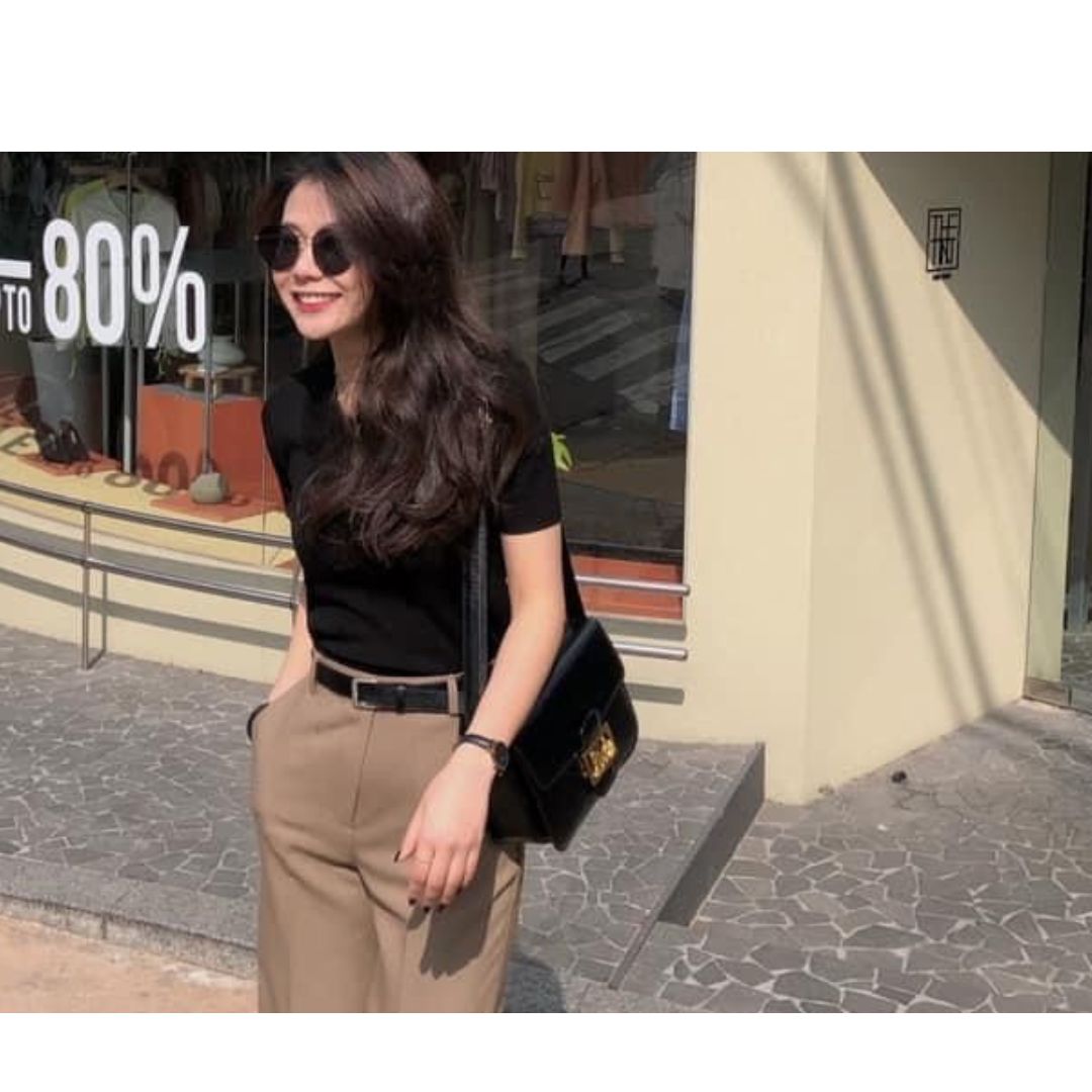 Mặc đẹp không khó với 10 công thức diện quần âu tối màu