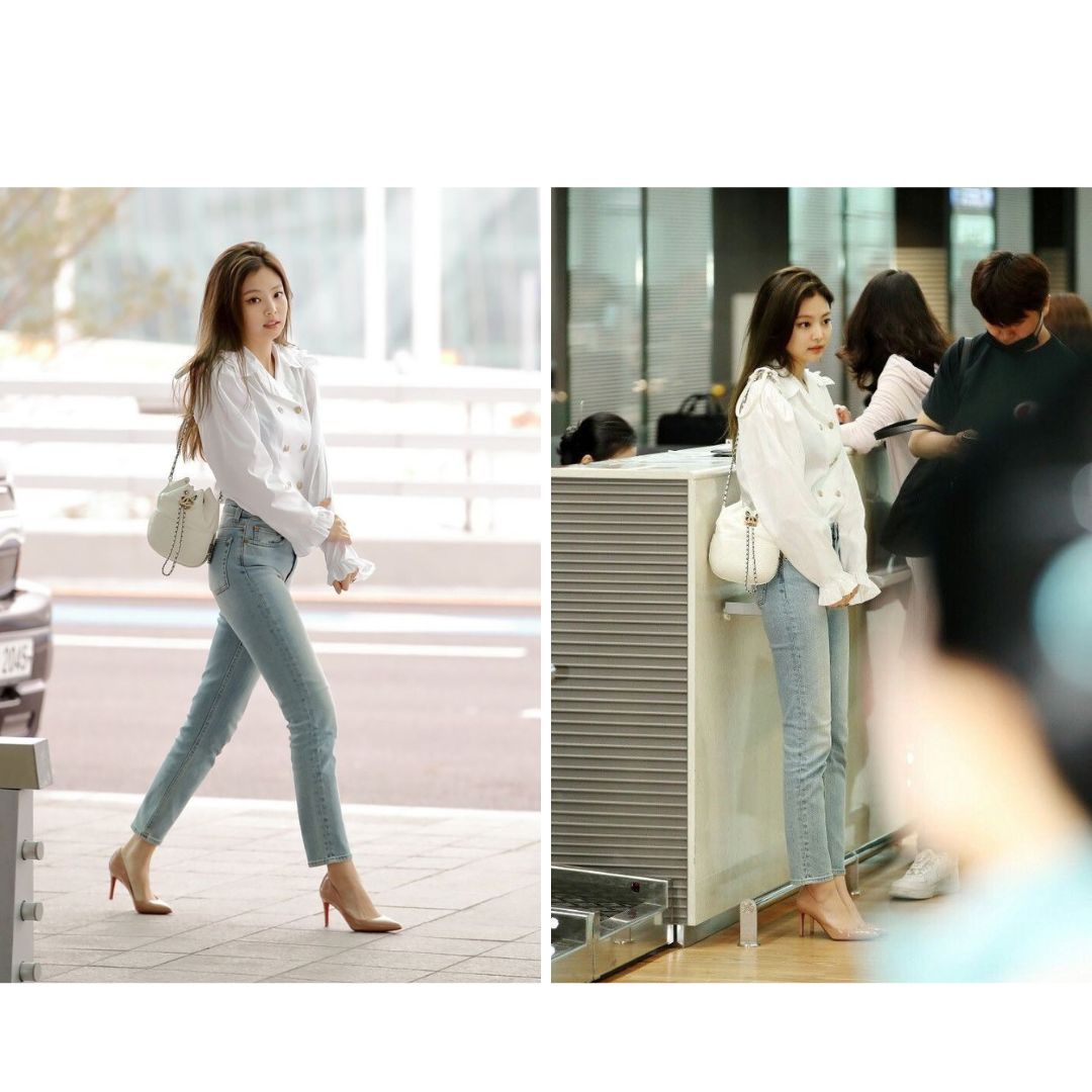 Học lỏm công thức mix match quần jeans sành điệu từ Jennie, áp dụng quanh năm đều đẹp