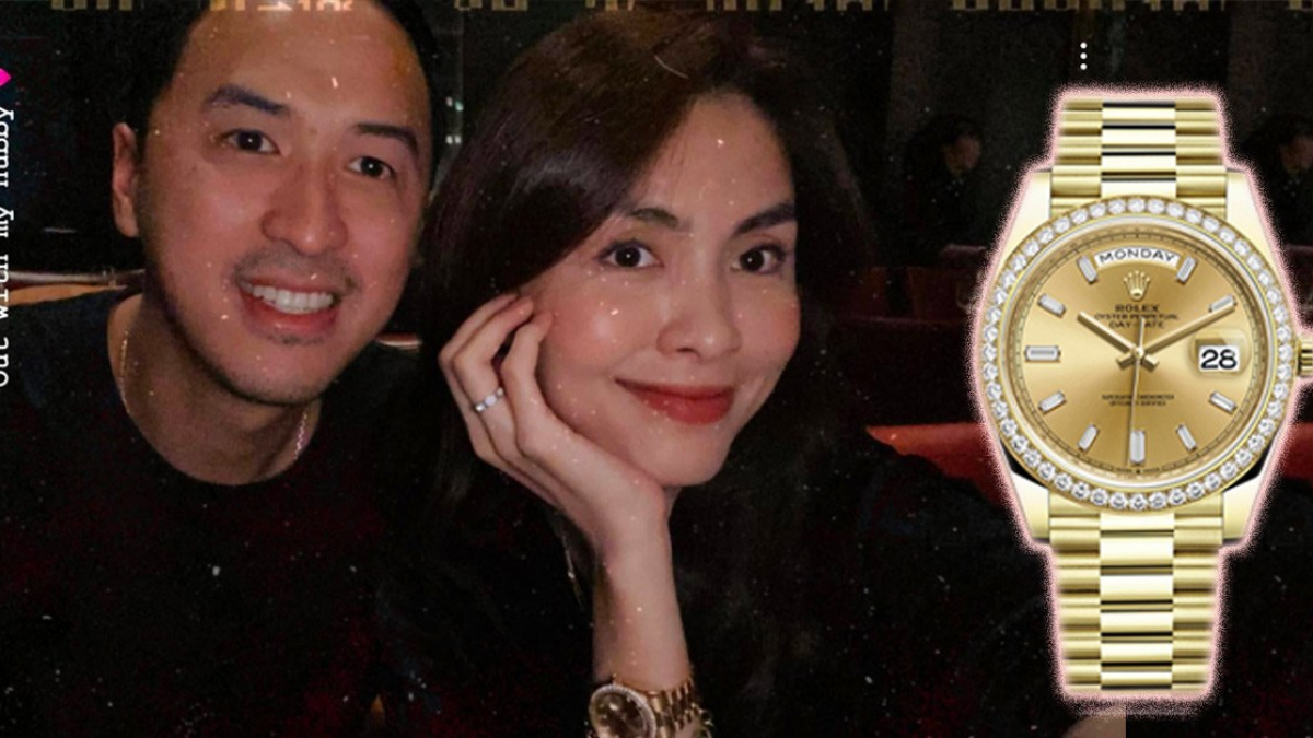 Tăng Thanh Hà đeo đồng hồ kim cương tiền tỷ lên phố