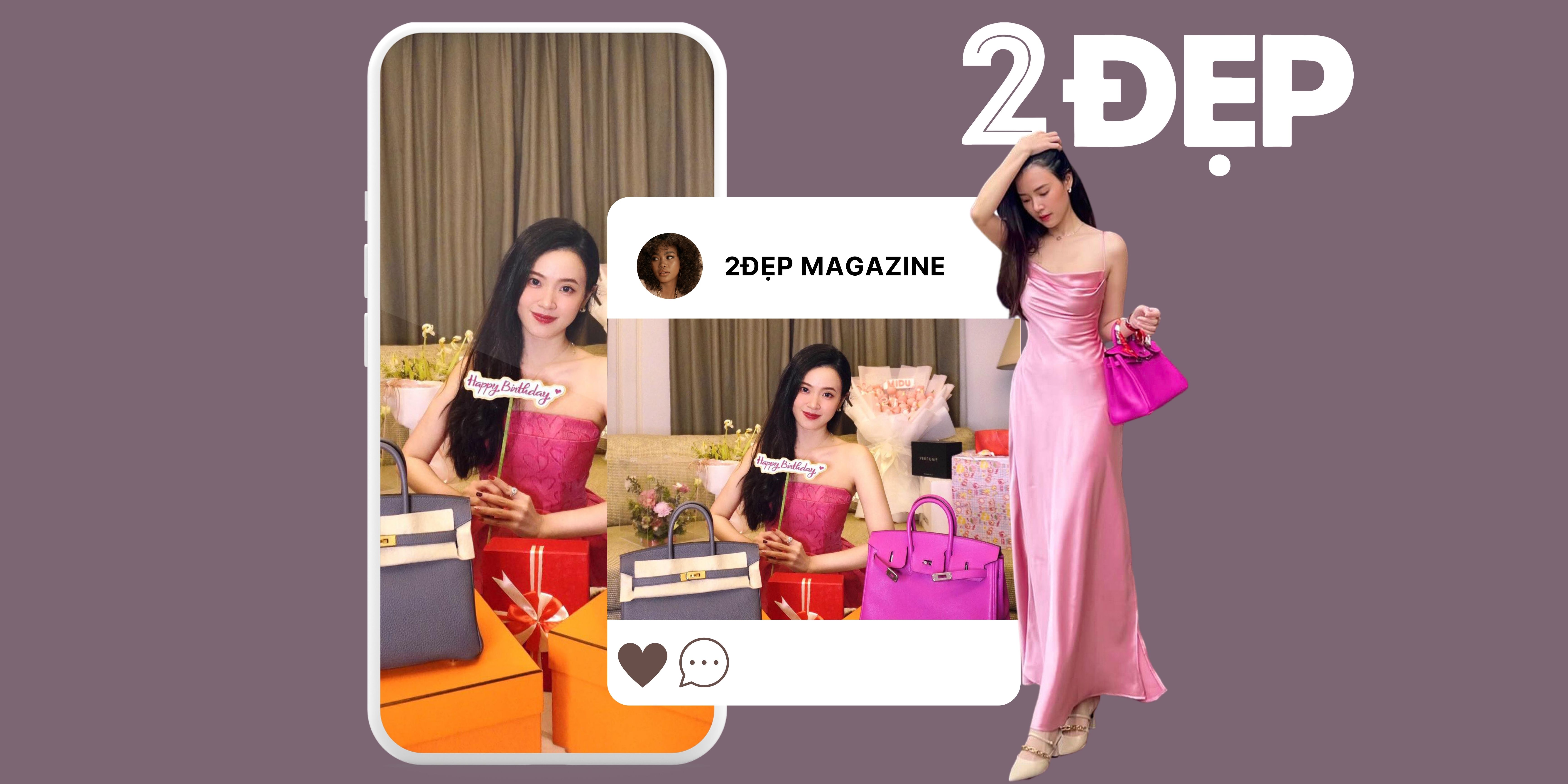 Midu sắm túi Hermes hơn nửa tỷ đồng mừng tuổi 34