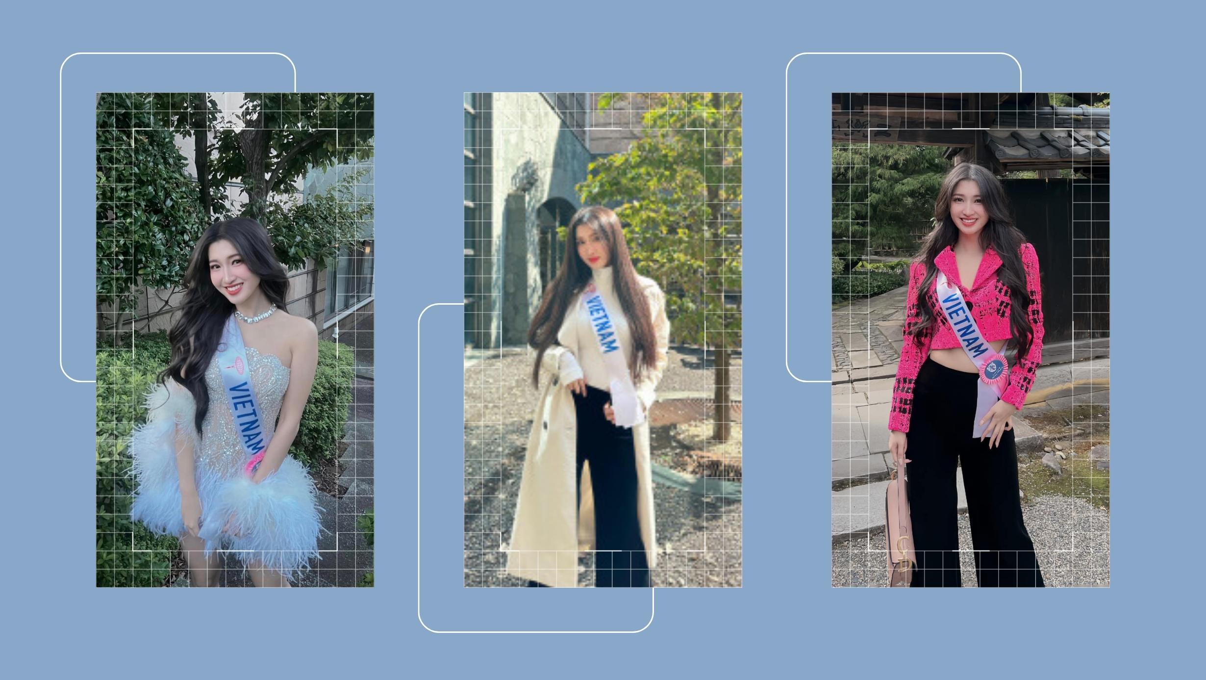 Phong cách 'thần tiên tỷ tỷ' của Phương Nhi khi thi nhan sắc quốc tế