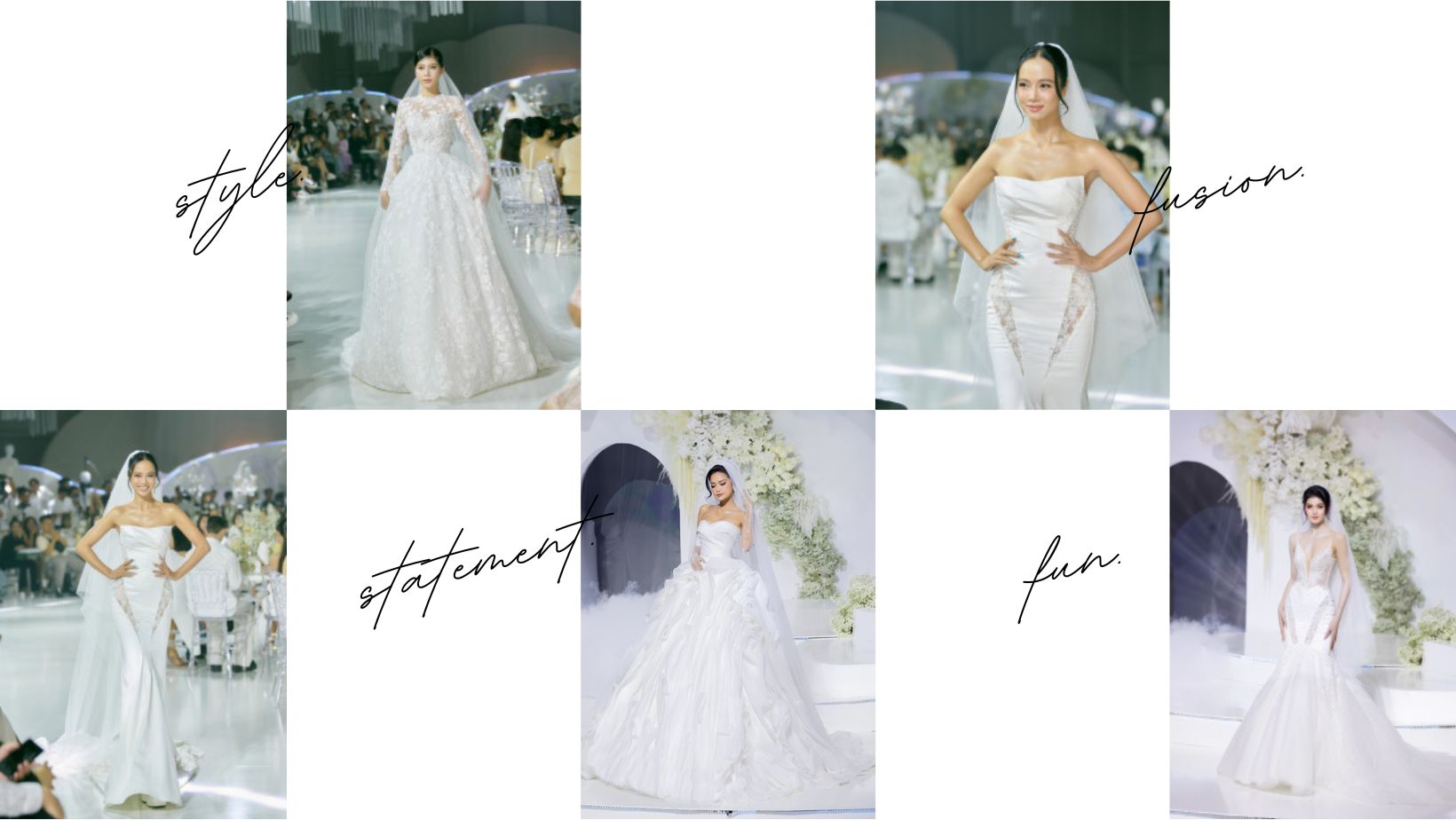 Hoa hậu Ngọc Châu diện váy cưới kết tùng từ 100 m lụa