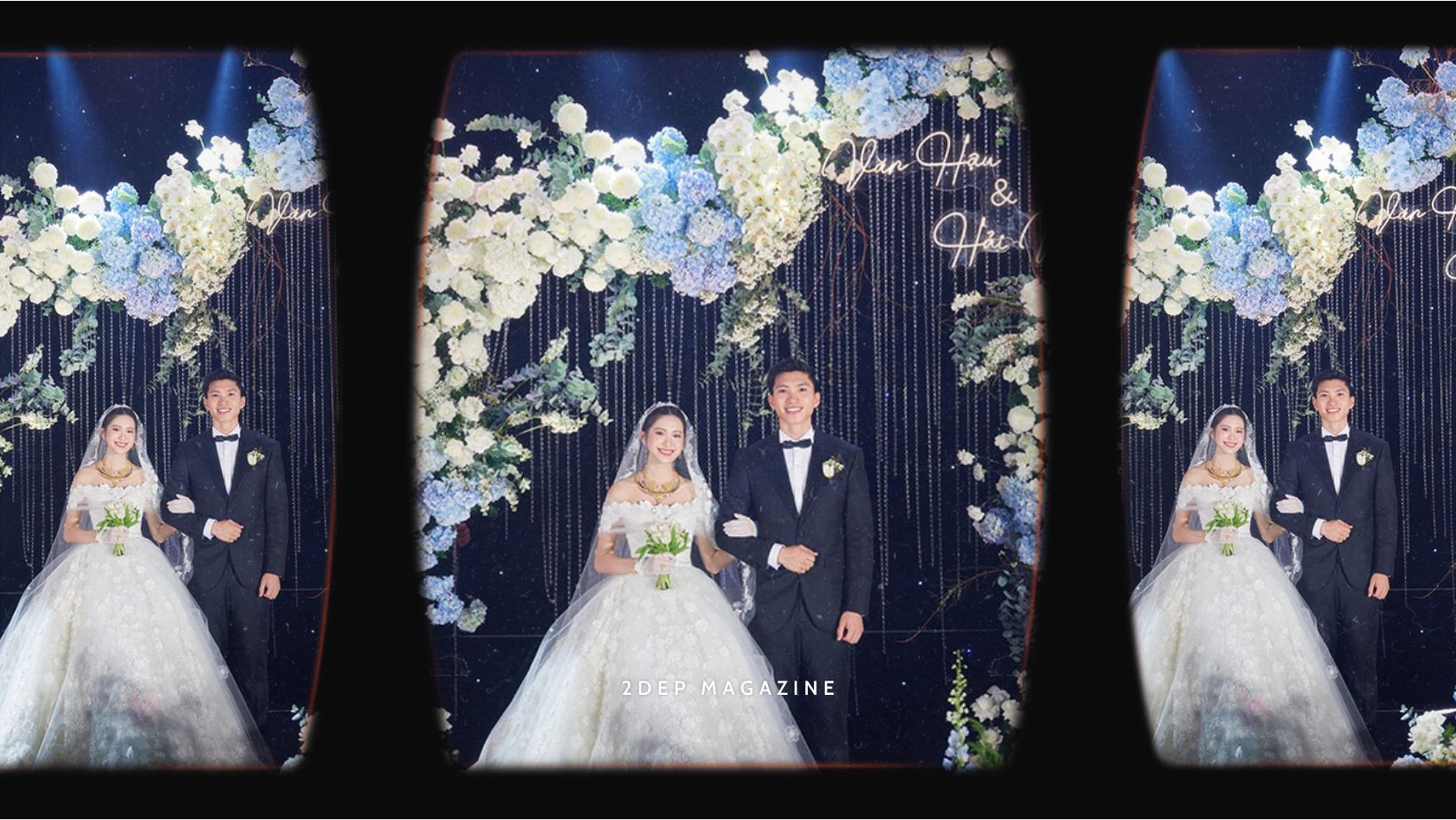 Doãn Hải My diện váy cưới hoa trà