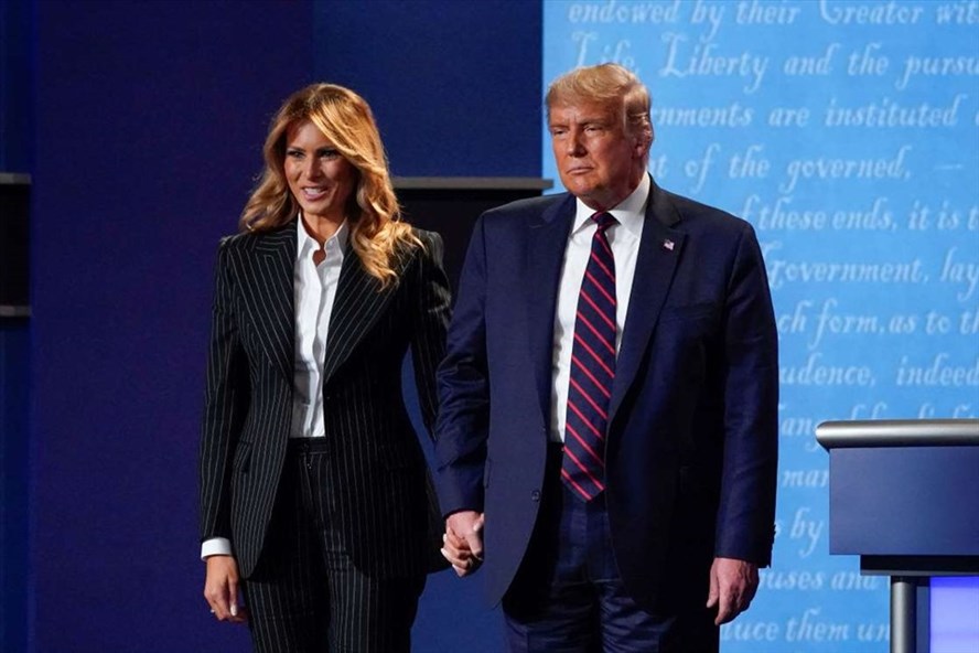 Đệ nhất phu nhân Melania Trump xuất hiện lần cuối vào ngày 29.9 trong cuộc tranh luận tổng thống lần 1.