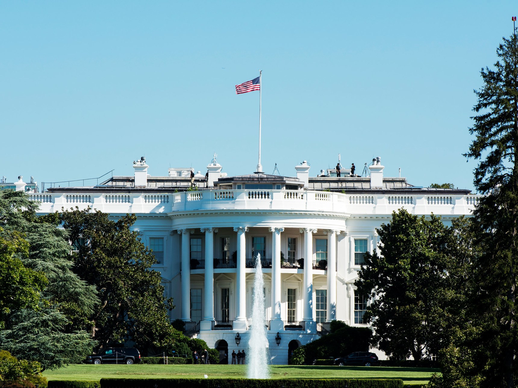 Hình ảnh Nhà Trắng - nơi làm việc chính thức của Tổng thống Hoa Kỳ