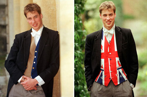 Hình ảnh điển trai Hoàng tử William năm 2000