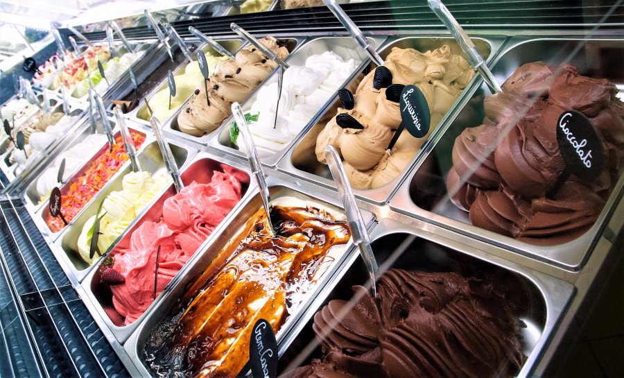Florence đã tuyên bố là nơi phát minh ra loại gelato “hiện đại” khi lần đầu tiên trong thành phần nguyên liệu sử dụng sữa, kem và trứng.