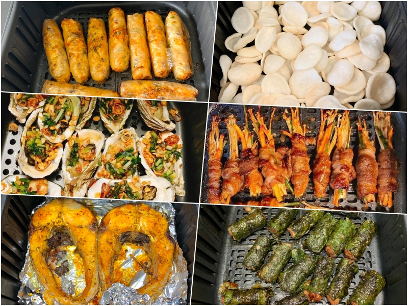 Cách làm hàng loạt món ngon bằng nồi chiên không dầu với thời gian cụ thể