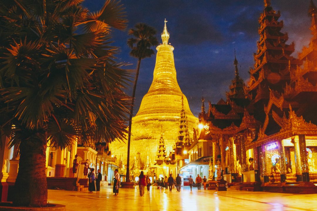 Chùa Shwedagon ở thủ đô Yangon của Myanmar.