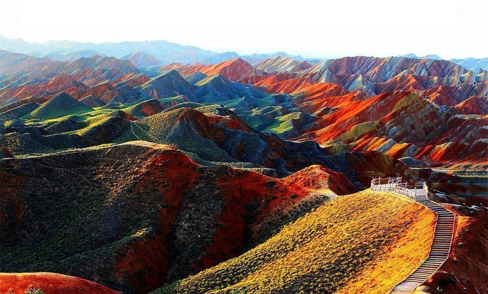 Dãy núi cầu vồng Zhangye Danxia, kỳ quan địa chất tuyệt đẹp của Trung Quốc - Ảnh 6
