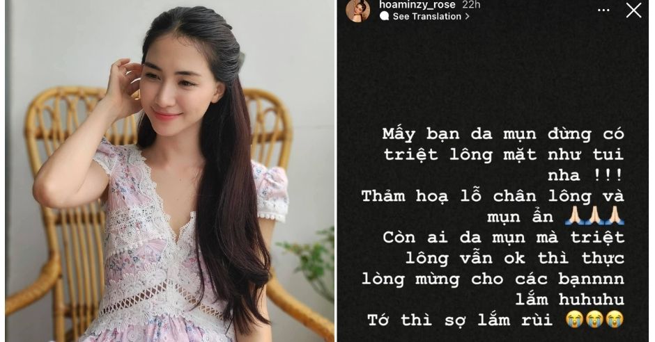 Da gặp nạn sau triệt lông mặt, Hòa Minzy mách nước tuýp chấm mụn siêu đỉnh