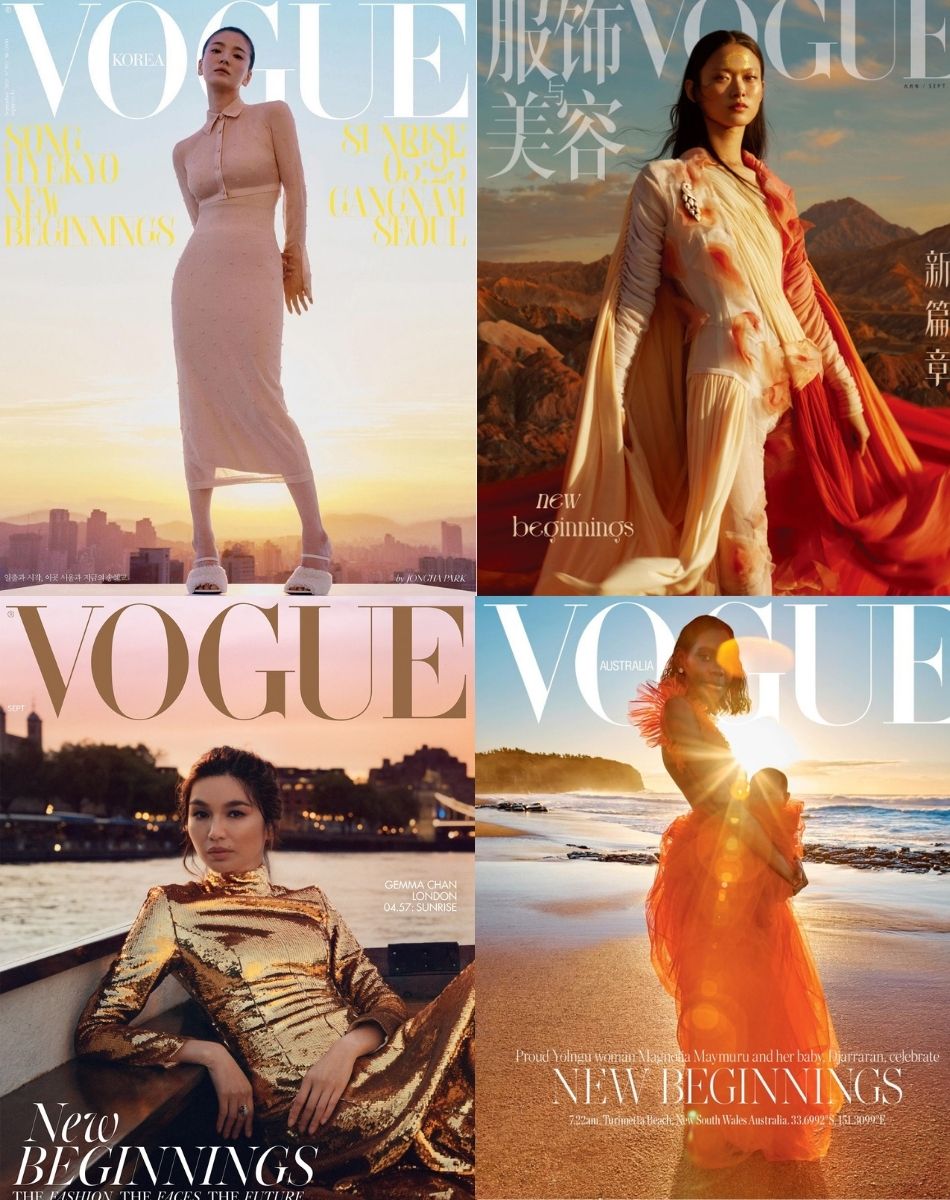 Trang bìa của Song Hye Kyo chính là mảnh ghép trong chuỗi hành trình đi tìm khởi đầu mới của tạp chí Vogue. So với các ấn phẩm bản Trung Quốc, Anh và Úc thì bản Hàn cũng không kém cạnh gì.