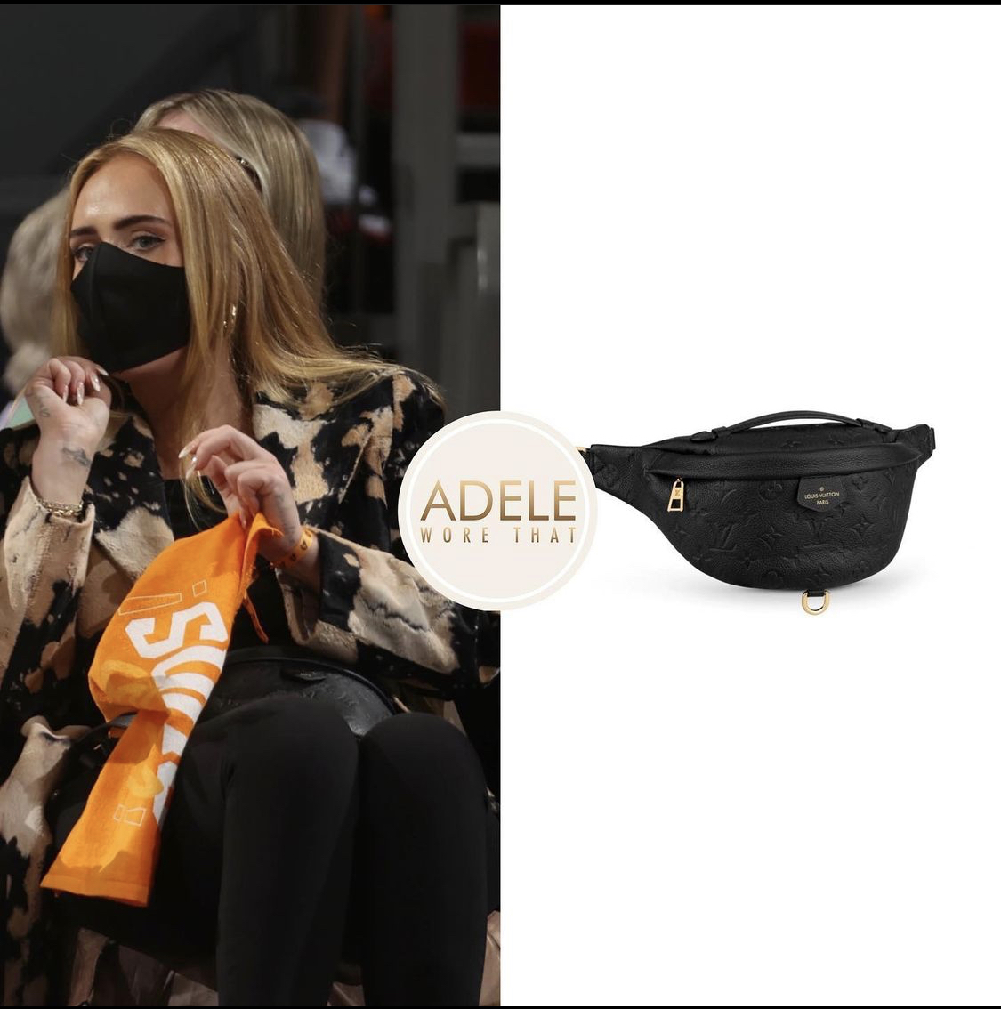 Adele khoác chiếc túi da LV có giá hơn 44 triệu đồng và hiện cũng đã trong tình trạng hết hàng