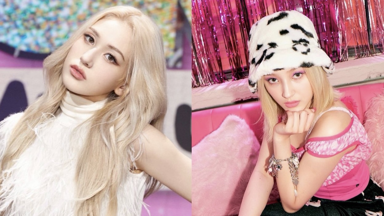 'Bông hồng lai' Somi và Nancy (MOMOLAND) gây sốt khi nhuộm tóc bạch kim