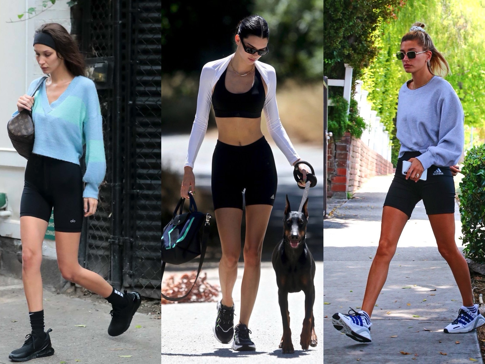 Quần biker shorts đã trở thành item không thể thiếu trong phong cách thời trang đường phố của những cô nàng IT girls nổi tiếng
