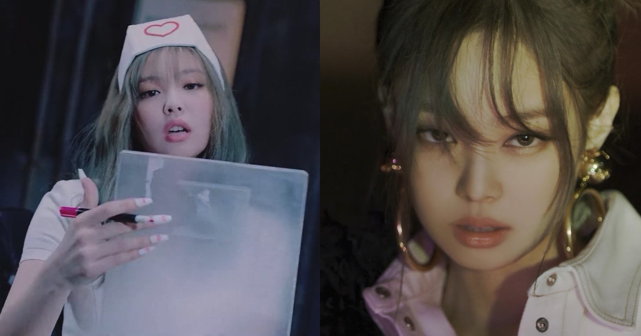 Sang MV Lovesick Girls, Jennie cũng 'kết thân' với kiểu mái thưa nhưng dân tình vẫn cho rằng màu tóc sáng khiến phần tóc mái trông khô xơ và cô nàng vẫn nên quay về với những kiểu tóc không mái thì tốt hơn.