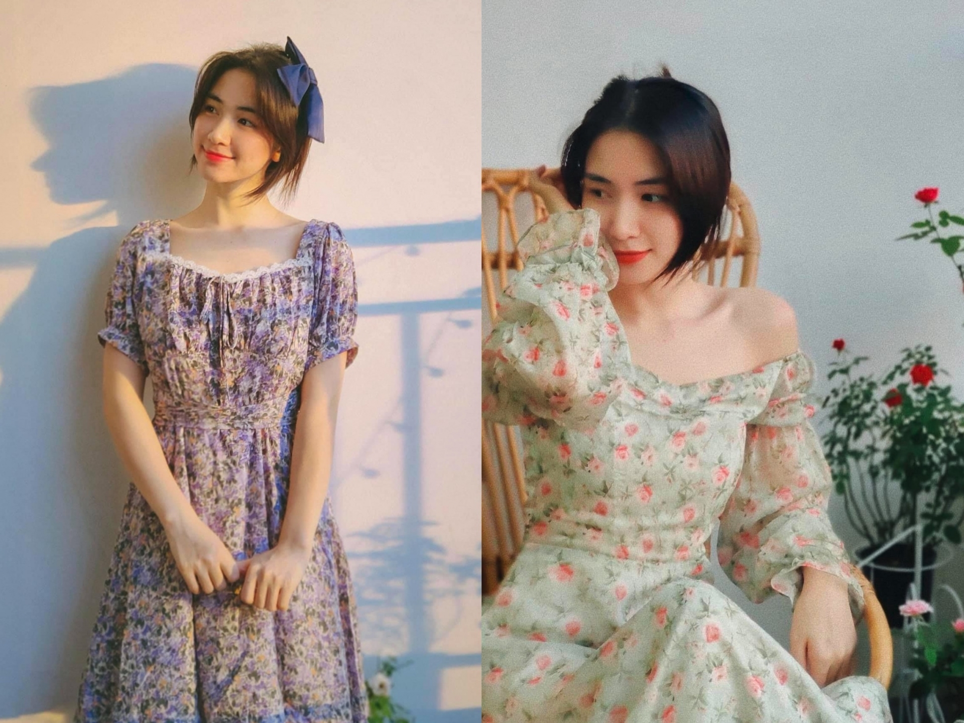 Nhìn những hình ảnh này của Hoà Minzy, chẳng ai nghĩ cô đã cận kề tuổi 30 và lại còn là một bà mẹ bỉm sữa. Người đẹp khéo léo lựa chọn những chiếc váy hoa dáng dài để khoe vẻ đẹp ngây thơ, dịu dàng tựa như những cô nàng mới lớn.