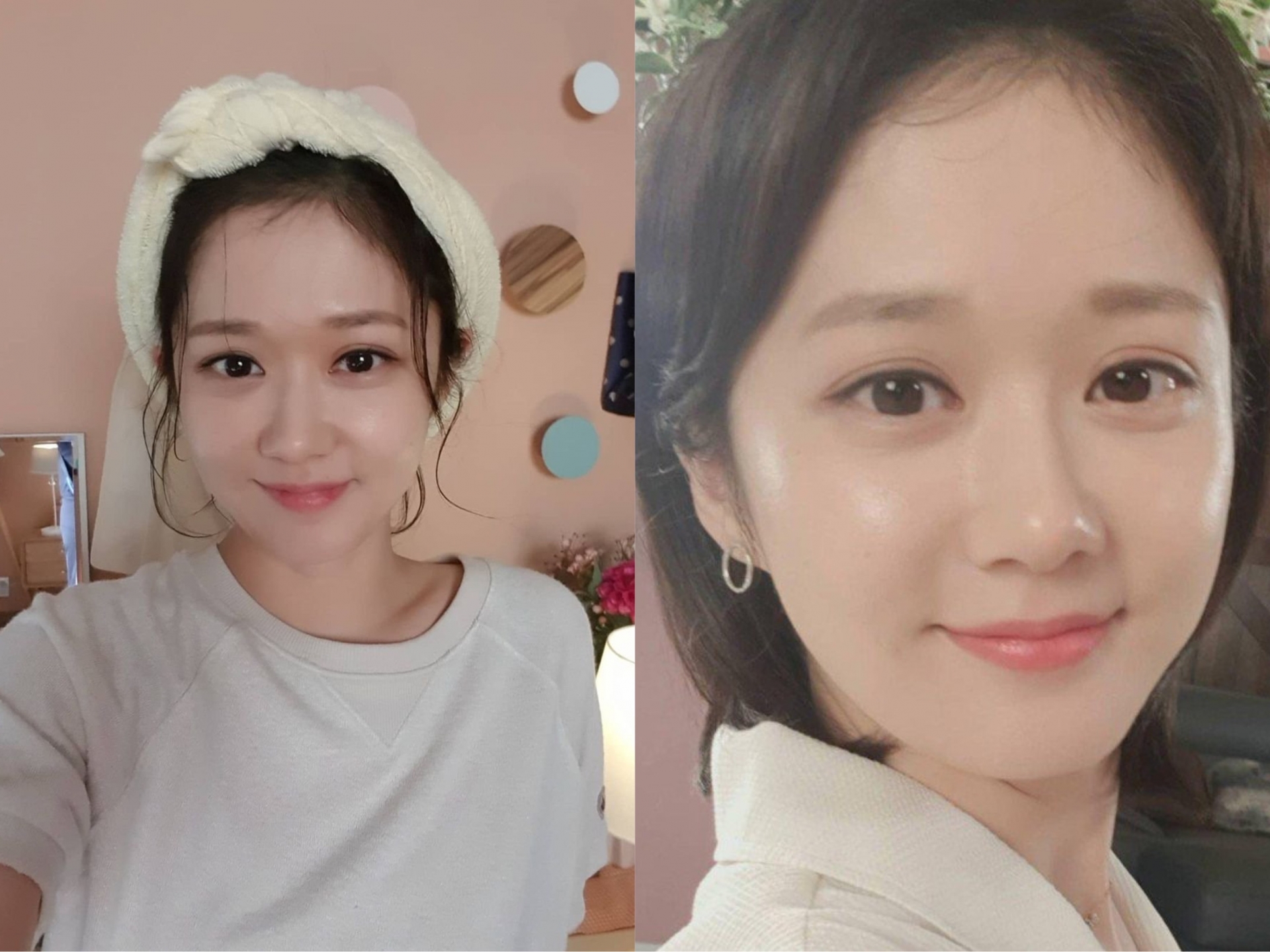 Trong những bức ảnh selfie trước đây, Jang Nara khiến ai nấy đều trầm trồ với làn da trắng sáng, căng bóng cùng đôi mắt to tròn. Netizen còn bảo nhau rằng, tìm được nếp nhăn trên khuôn mặt của nữ diễn viên khó như 'mò kim đáy bể'.