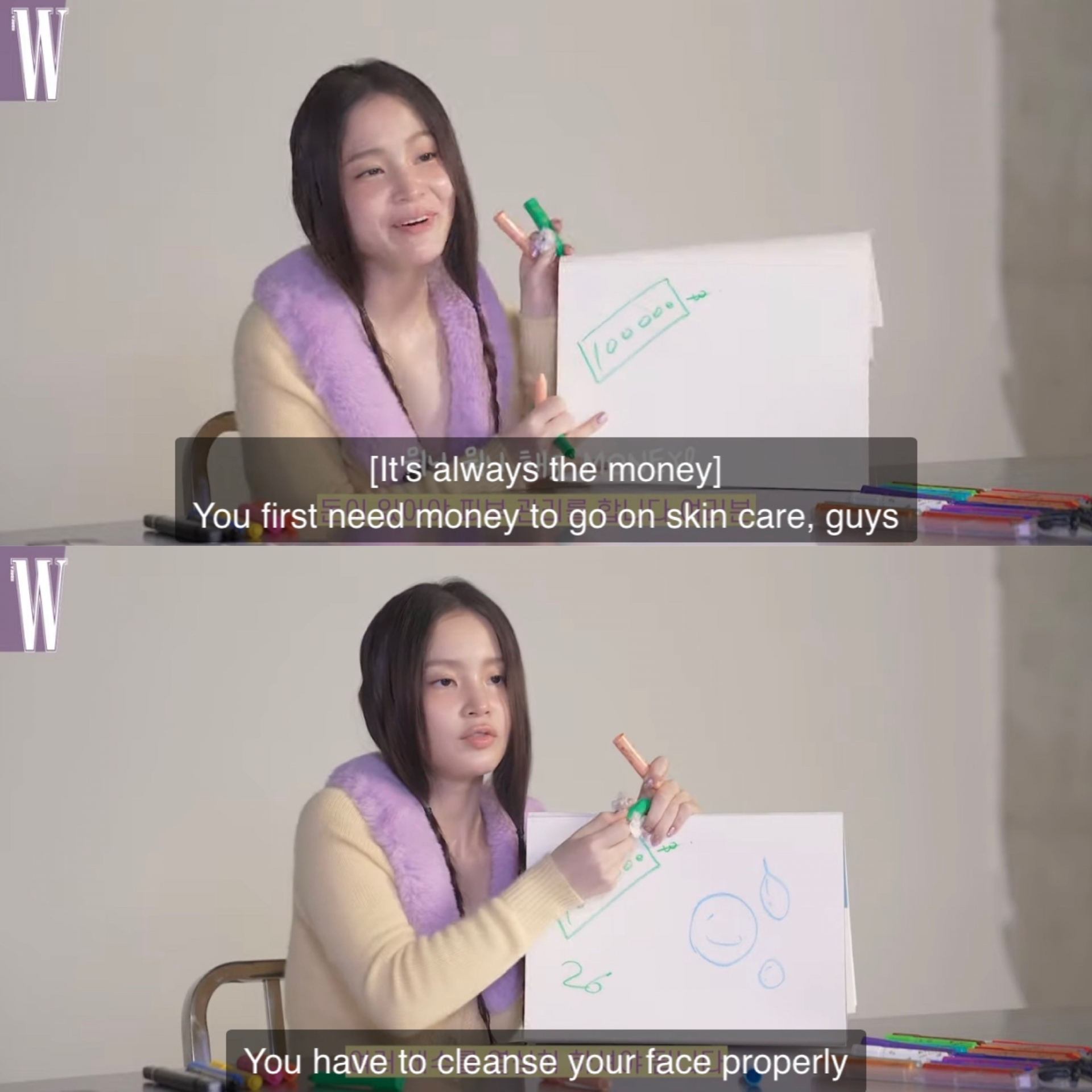 Cô nàng cũng chia sẻ rất thật rằng để duy trì một làn da đẹp thì điều quan trọng là phải có tiền. Netizen cảm thấy 'bật ngửa' nhưng cũng phải gật gù đồng ý với Lee Hi.