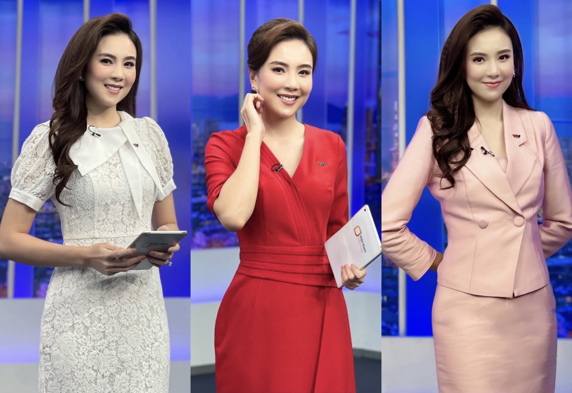 Mỗi khi lên sóng truyền hình, MC Mai Ngọc luôn khiến netizen trầm trồ với phong cách công sở kín đáo, chỉn chu và thanh lịch vô cùng.