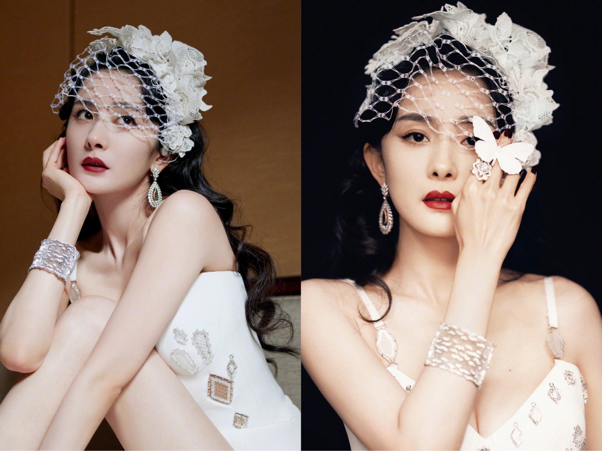 Trước đó vài giờ, bộ ảnh hậu trưởng của mỹ nhân 'Tam sinh Tam thế' cũng khiến netizen ngỡ ngàng vì quá sức xinh đẹp và cuốn hút tựa như một nữ thần.