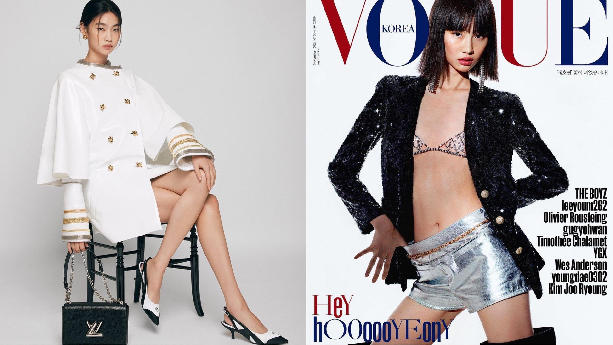 Mỹ nhân "Squid Game" mặc đồ Saint Laurent dù là đại sứ Louis Vuitton