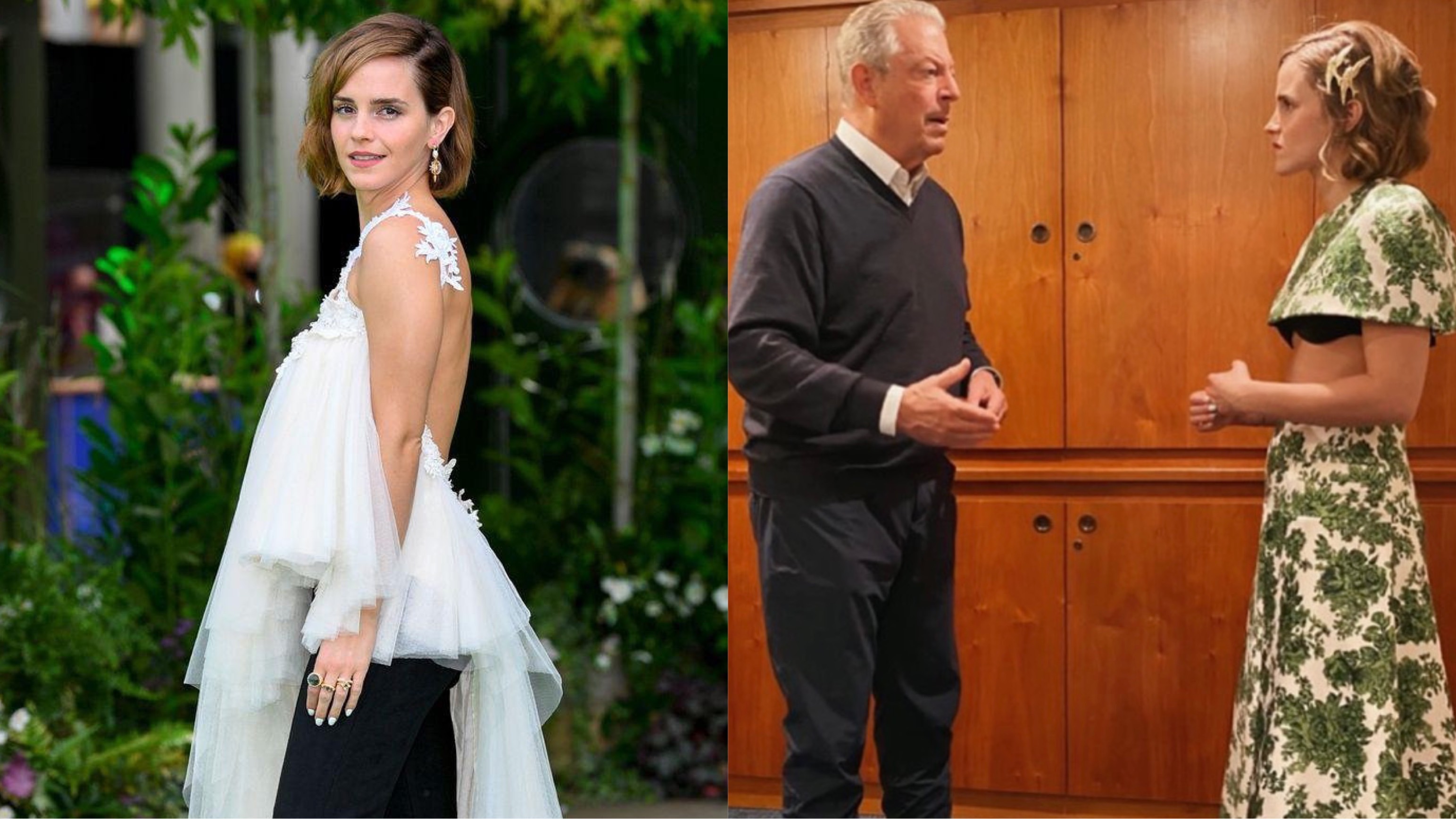 Emma Watson mặc gì gặp cựu Phó Tổng thống Mỹ Al Gore mà bị netizen la ó? 