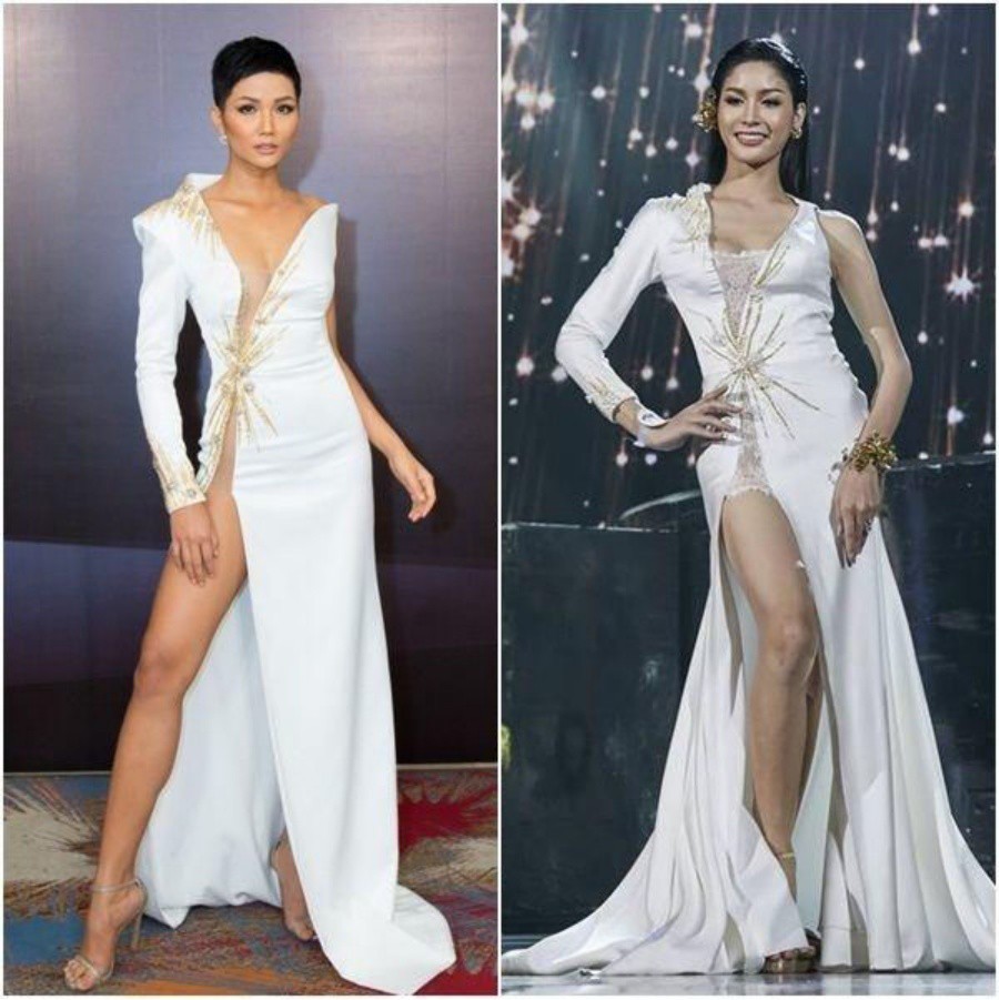 Thí sinh cuộc thi Hoa hậu chuyển giới Thái Lan cũng diện chiếc váy 'đạo nhái' trang phục của H'Hen Niê. Tuy nhiên, phiên bản 'mượn ý tưởng' này lại bị netizen chê là trông 'phèn' hơn hẳn bản gốc.