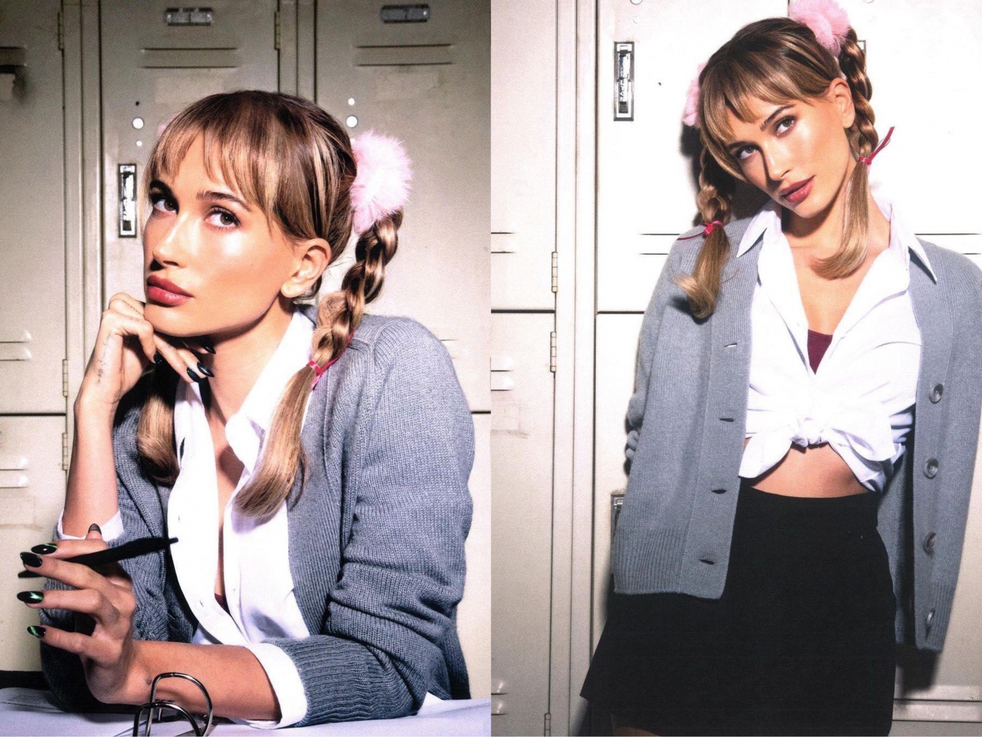 Năm nay, cô nàng Hailey không chỉ là IT girl 'lăng xê' thành công xu hướng thời trang Y2K mà còn tái hiện lại những hình ảnh bất hủ của công chúa nhạc pop Britney Spears. 