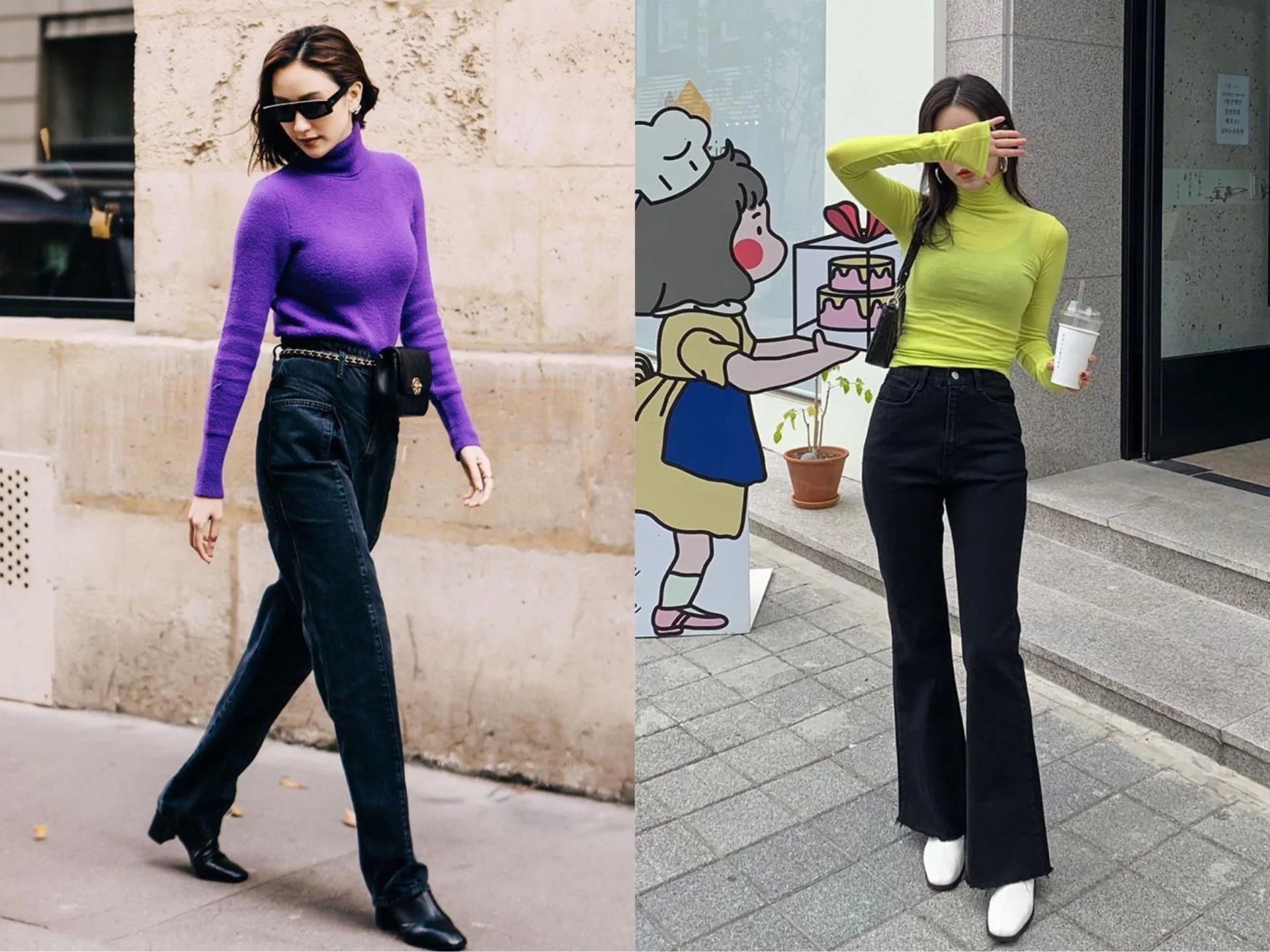 Sao Hàn có 5 cách mix and match với áo cổ lọ đảm bảo vừa ấm lại vừa cực trendy - Ảnh 1