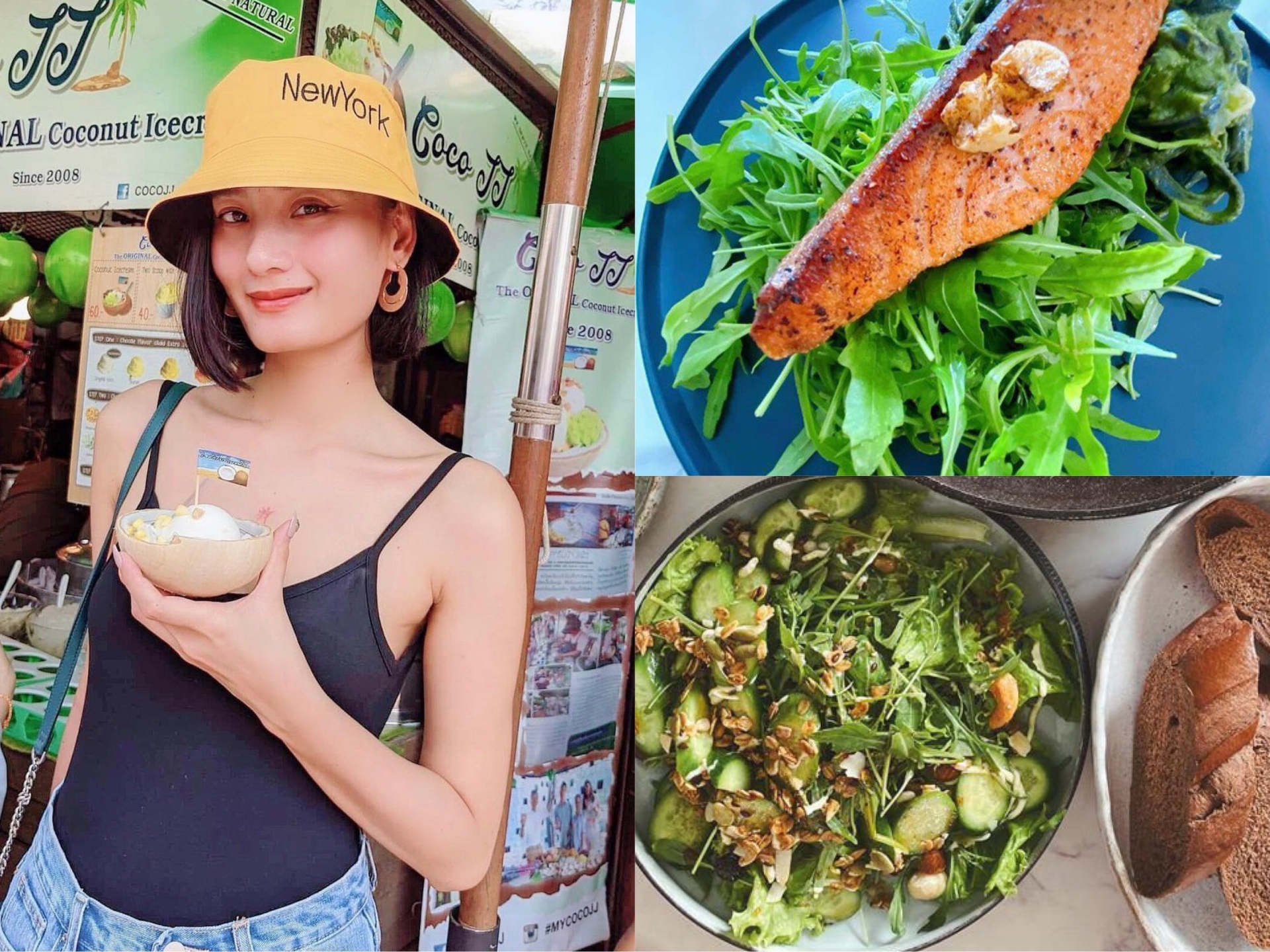 Cựu siêu mẫu Lê Thuý cũng rất chăm bổ sung loại rau đắt đỏ này trong chế độ ăn của mình. Cô thường ăn cùng với cá hồi hoặc trộn cùng các loại rau củ khác.