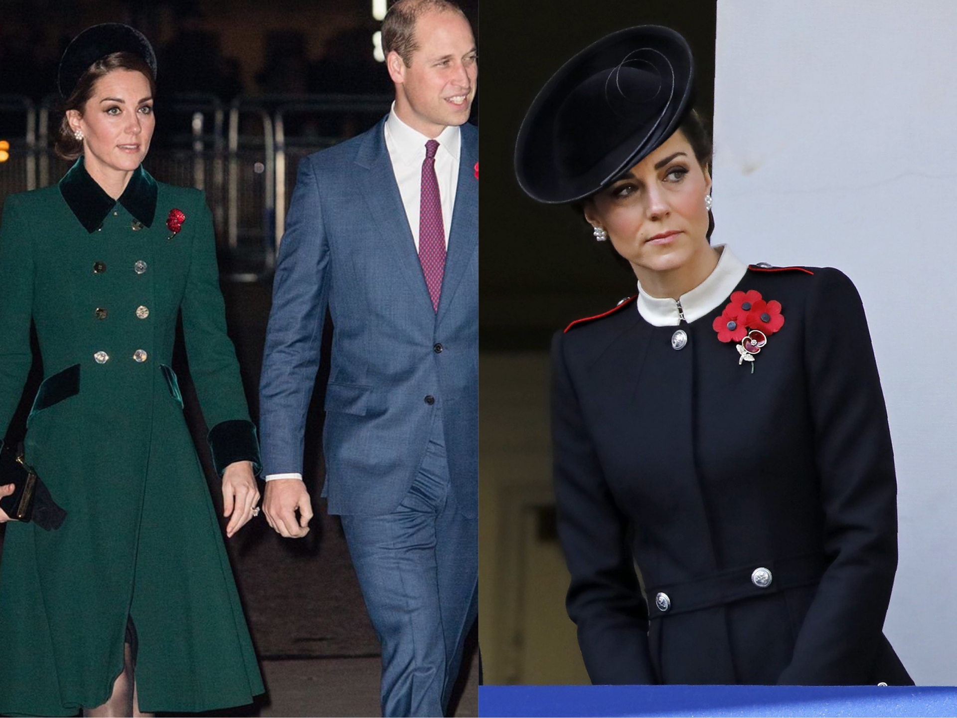 Meghan lại càng bị 'ném đá' dữ dội khi so sánh với hình ảnh của Công nương Kate. Tại các sự kiện liên quan đến quân đội, vị Công nương Anh luôn thể hiện sự tinh tế khi lựa chọn trang phục kín đáo màu xanh lá hoặc màu đen để tôn vinh các quân nhân.