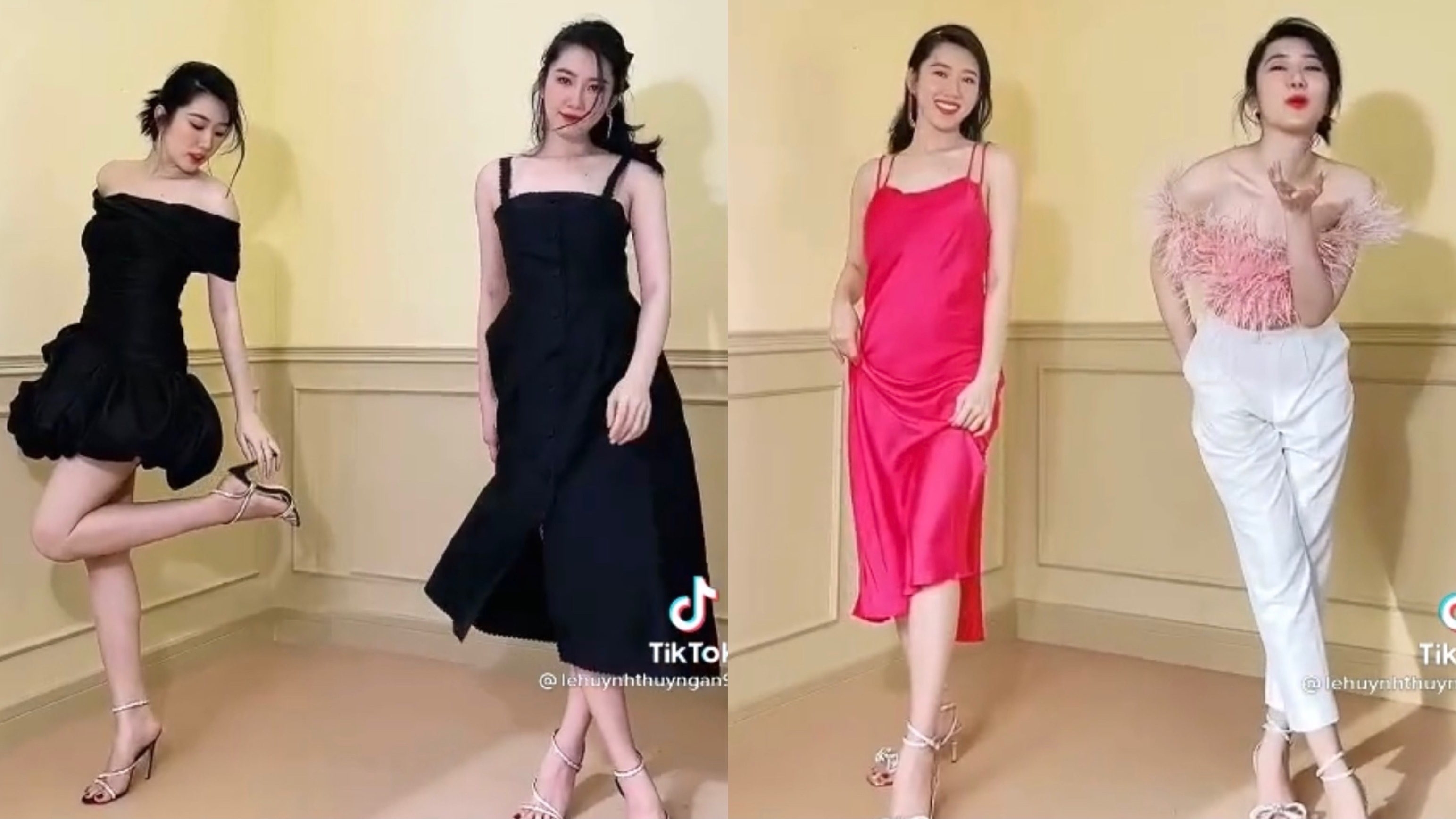 Thuý Ngân "đu trend" Tiktok làm clip mix and match "xịn xò" chẳng kém các fashionista