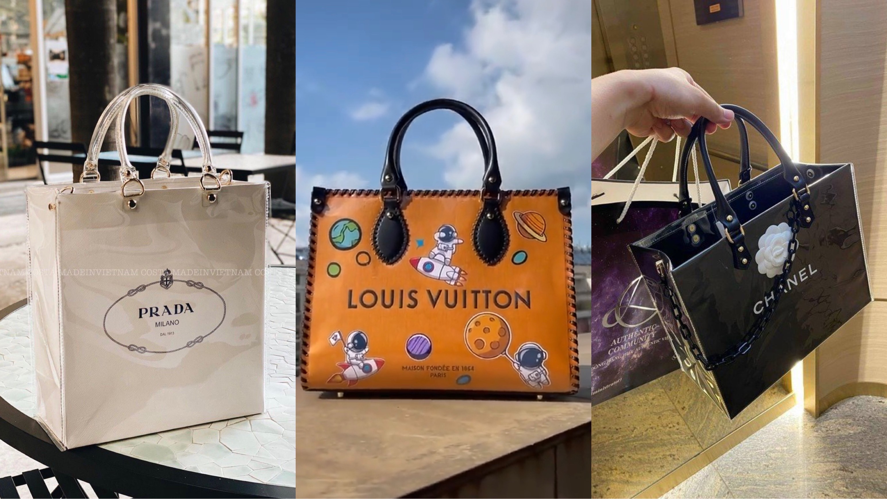 Túi xách Louis Vuitton flower tote monogram canvas  Én shop hàng hiệu