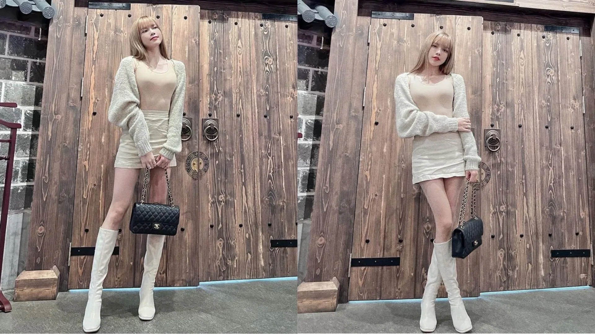 Mặc trời Hà Nội trở gió, Thiều Bảo Trâm vẫn trung thành với mốt quần short, váy ngắn - Ảnh 1