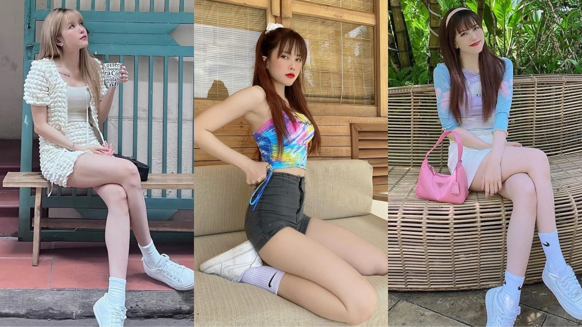 Mặc trời Hà Nội trở gió, Thiều Bảo Trâm vẫn trung thành với mốt quần short, váy ngắn - Ảnh 1