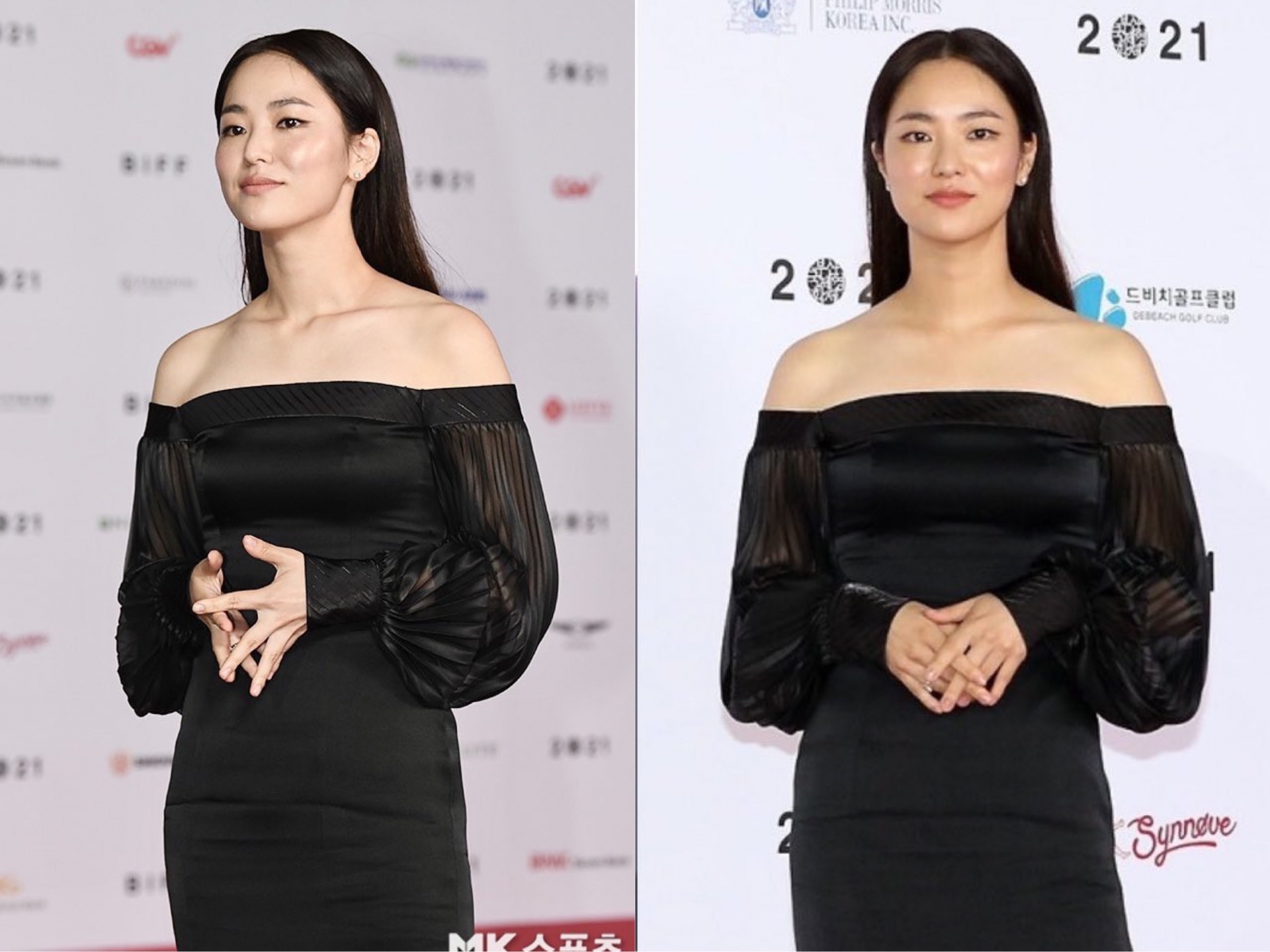 Nhiều người cho rằng do mái tóc ngắn mà Jeon Yeo Bin trông kém sắc hơn. Tuy nhiên khi xuất hiện cùng mái tóc dài tại LHP Busan, cô nàng lại 'mất điểm' bởi cách chọn trang phục khiến thân hình trông to hơn, đi kèm đó là layout makeup rất nhợt nhạt.