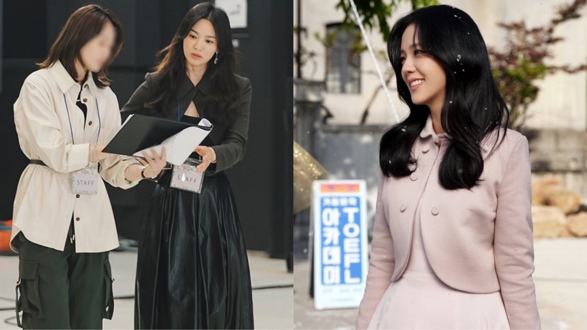Song Hye Kyo và Jisoo đều diện 1 kiểu váy khá giống nhau trong phim mới nhưng thần thái của cả 2 thì lại khác hẳn.