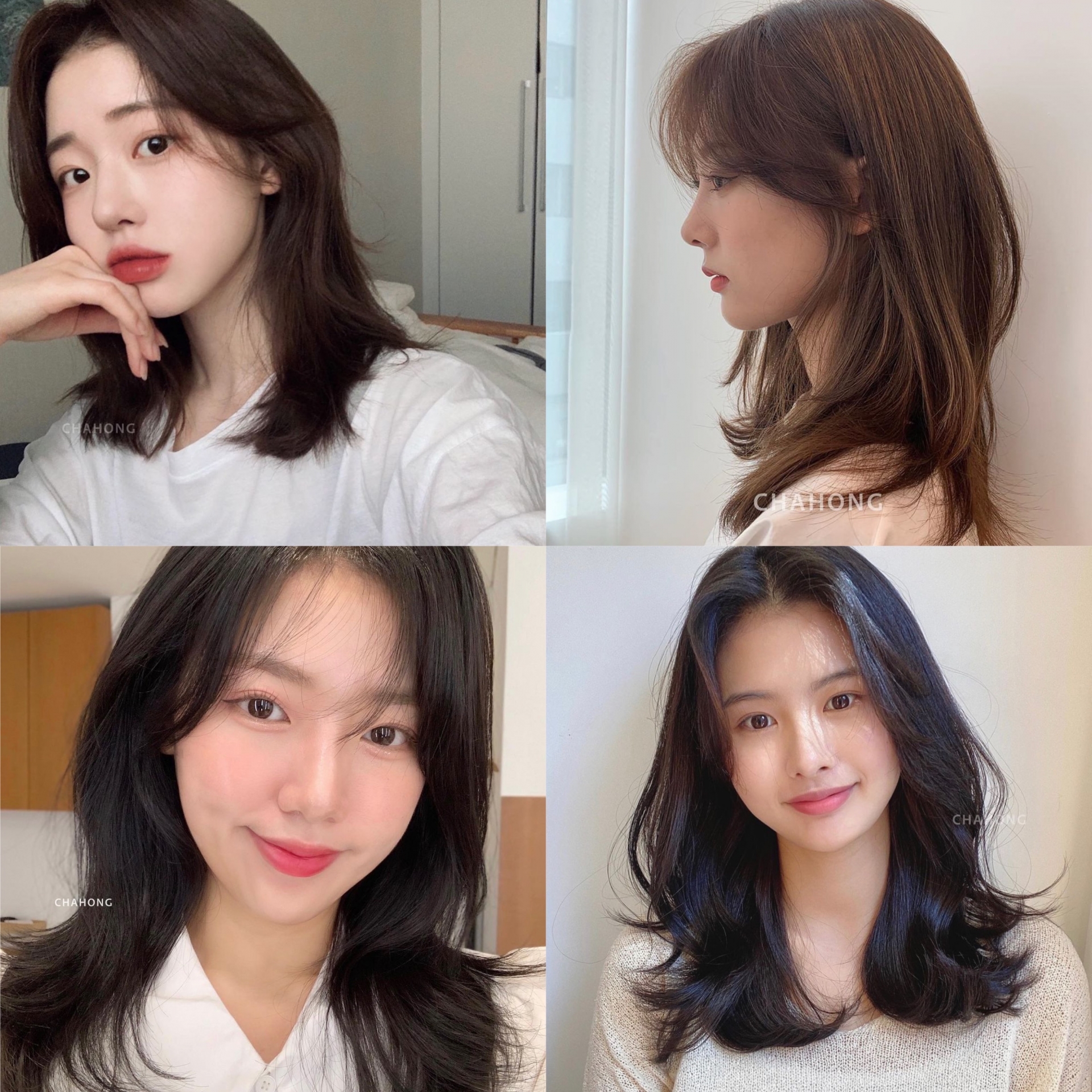 Mỗi khi cắt tóc layer ngang vai, gái Hàn cũng không quên thử nghiệm nhiều kiểu mái khác nhau. Từ mái bay, mái thưa cho đến mái bằng cũng đều phù hợp với kiểu tóc này, giúp tôn lên vẻ ngoài vừa hiện đại lại vừa cực xinh xắn.