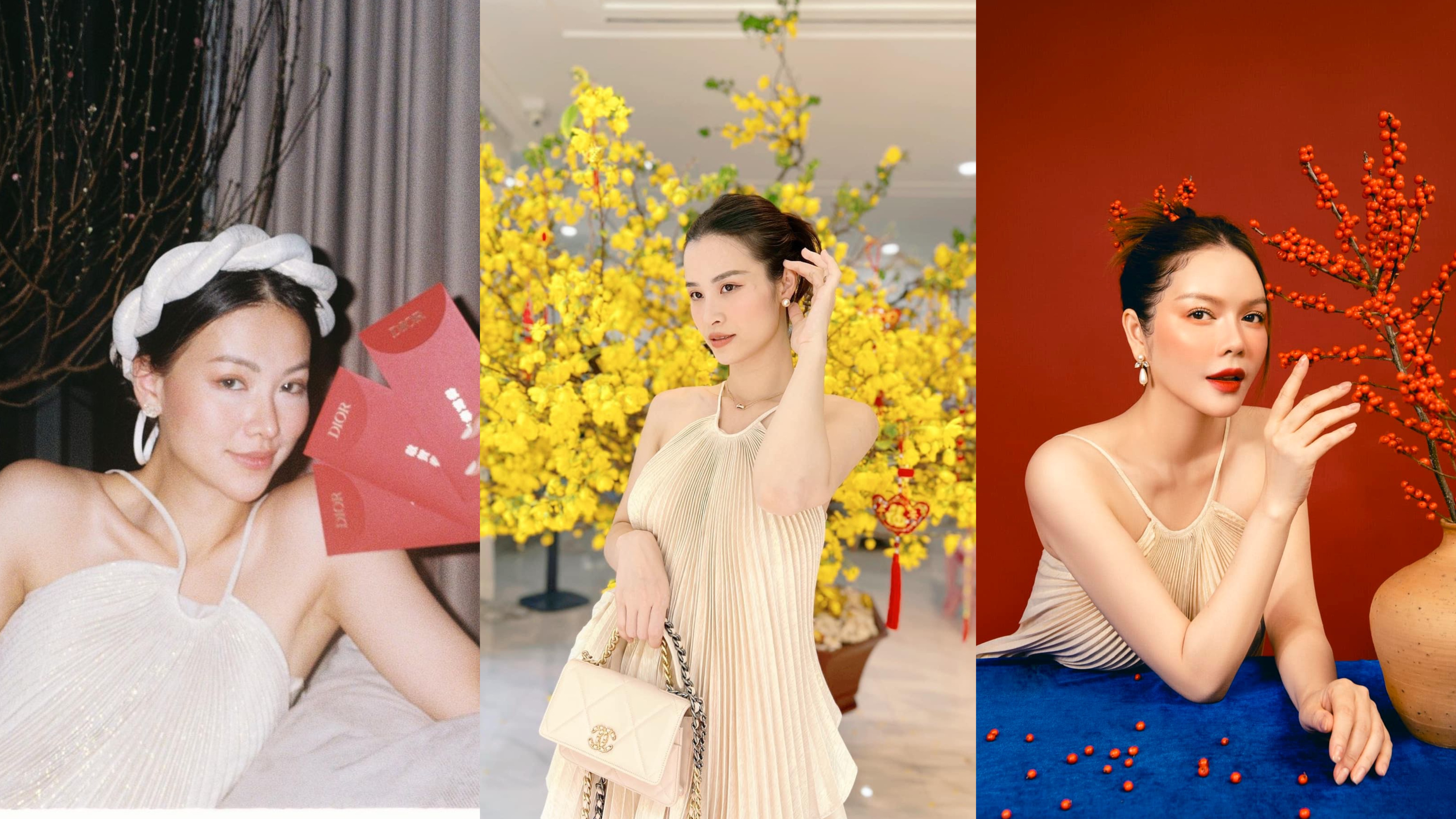 Đông Nhi và dàn mỹ nhân Vbiz có màn "đụng hàng" đầu năm mới khiến netizen cân não: Ai mặc đẹp hơn?