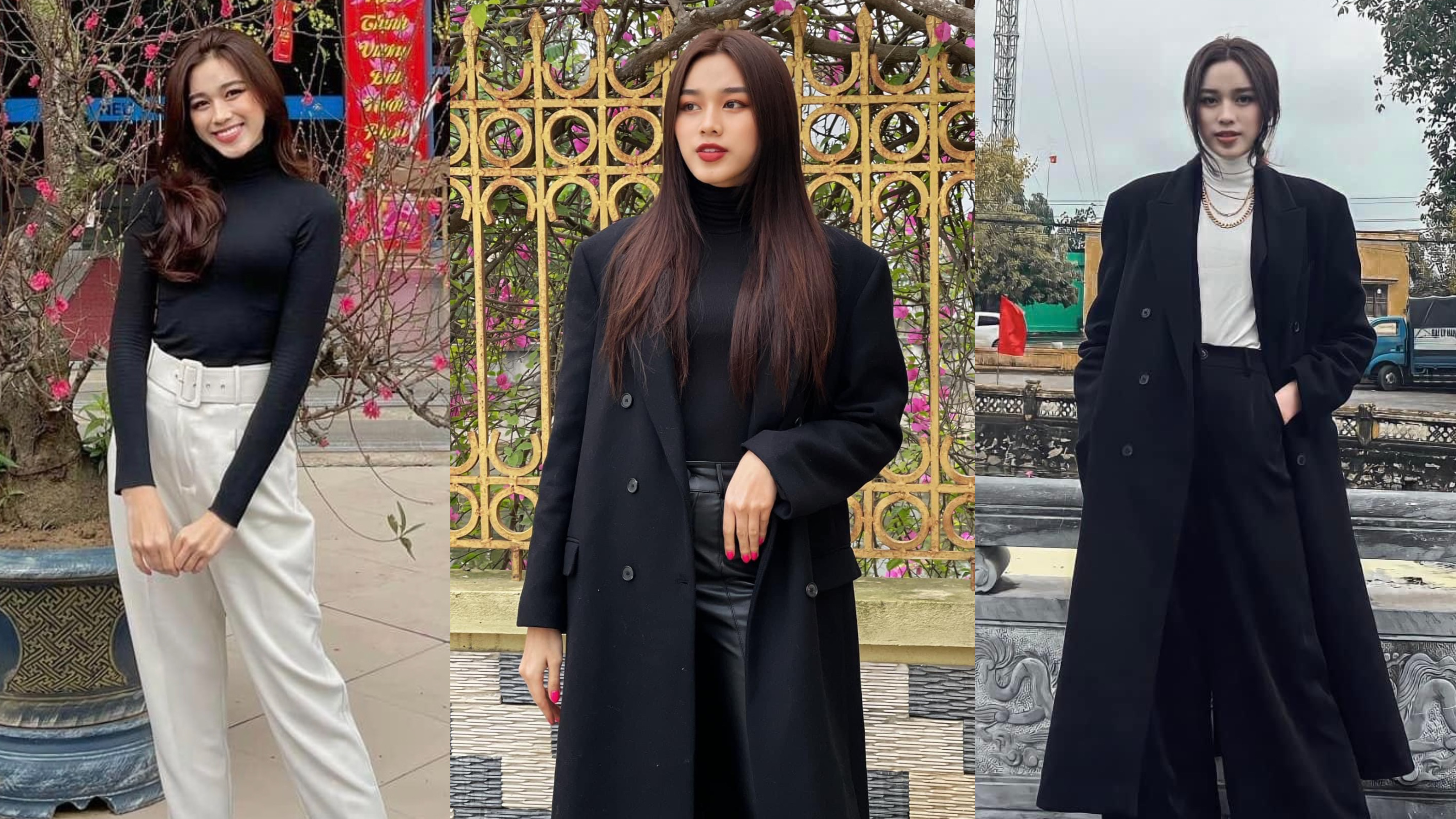 Thời trang của Đỗ Thị Hà: Làm "tắc kè hoa" ở trời Tây, về Việt Nam lại chỉ chuộng 2 màu đen - trắng